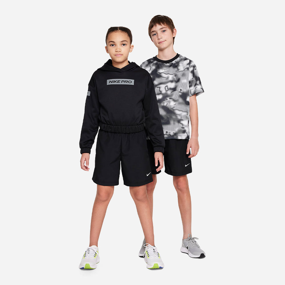 Quần Ngắn Thể Thao Bé Trai Nike Dri-Fit Multi Woven - Đen - Supersports Vietnam