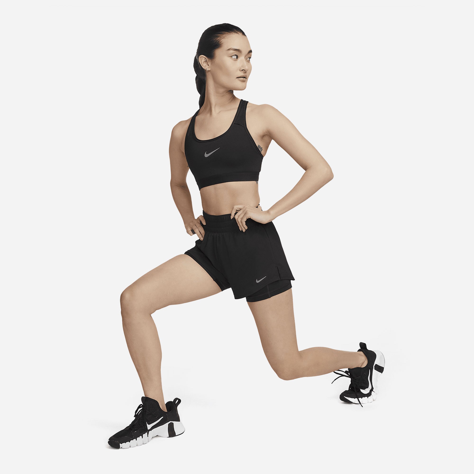 Quần Ngắn Nữ Nike Dri-Fit One 3In 2N1 - Đen - Supersports Vietnam