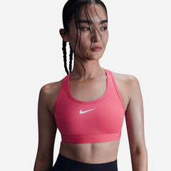 Áo Bra Thể Thao Nữ Nike Swoosh - Hồng - Supersports Vietnam