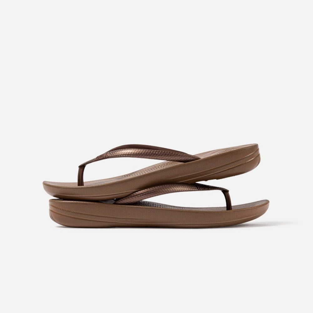 Dép Xỏ Ngón Nữ Fitflop Iqushion Ergonomic - Nâu - Supersports Vietnam