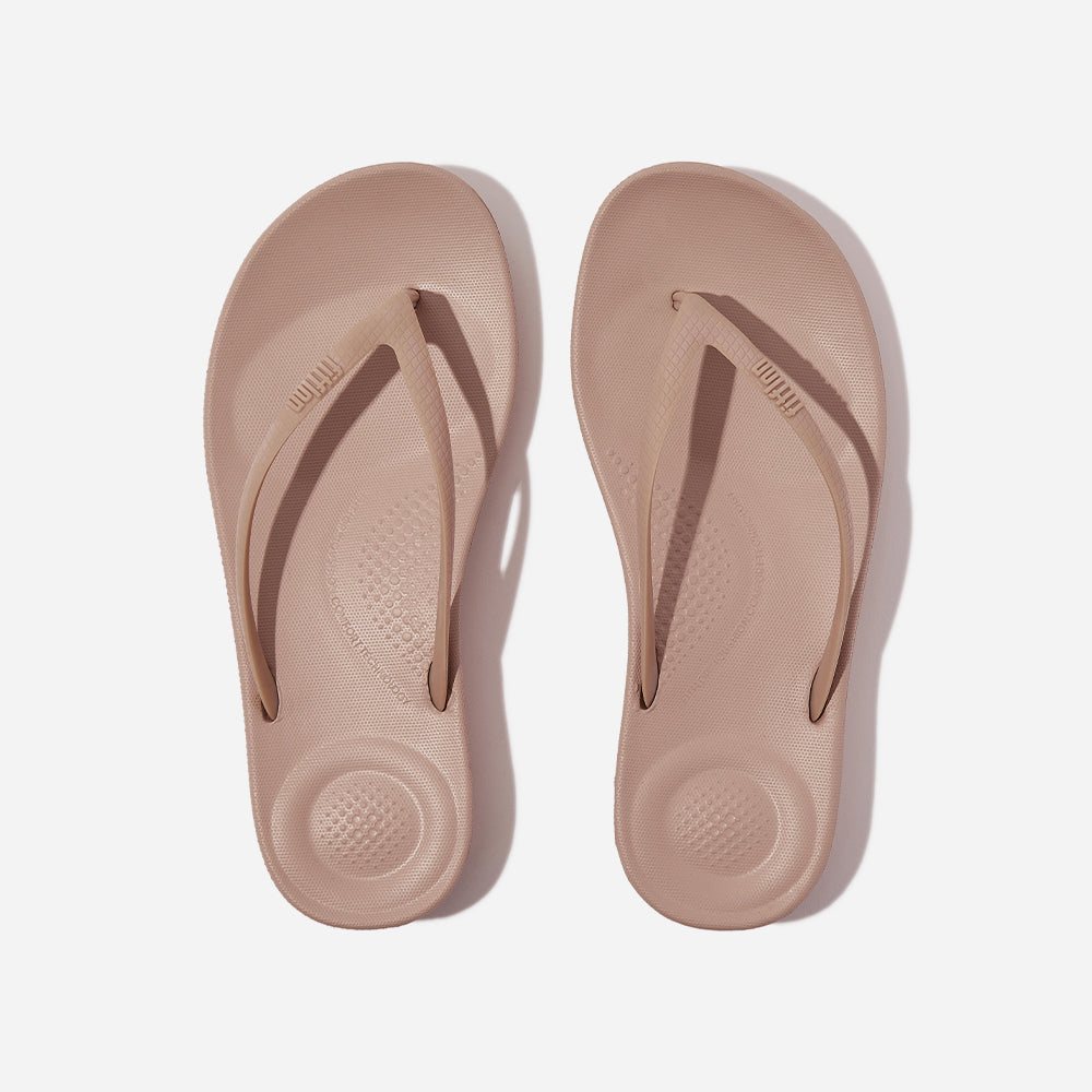 Dép Xỏ Ngón Nữ Fitflop Iqushion Ergonomic - Nâu - Supersports Vietnam