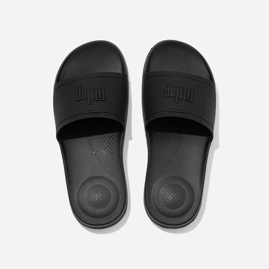 Dép Quai Ngang Nữ Fitflop Iqushion - Đen