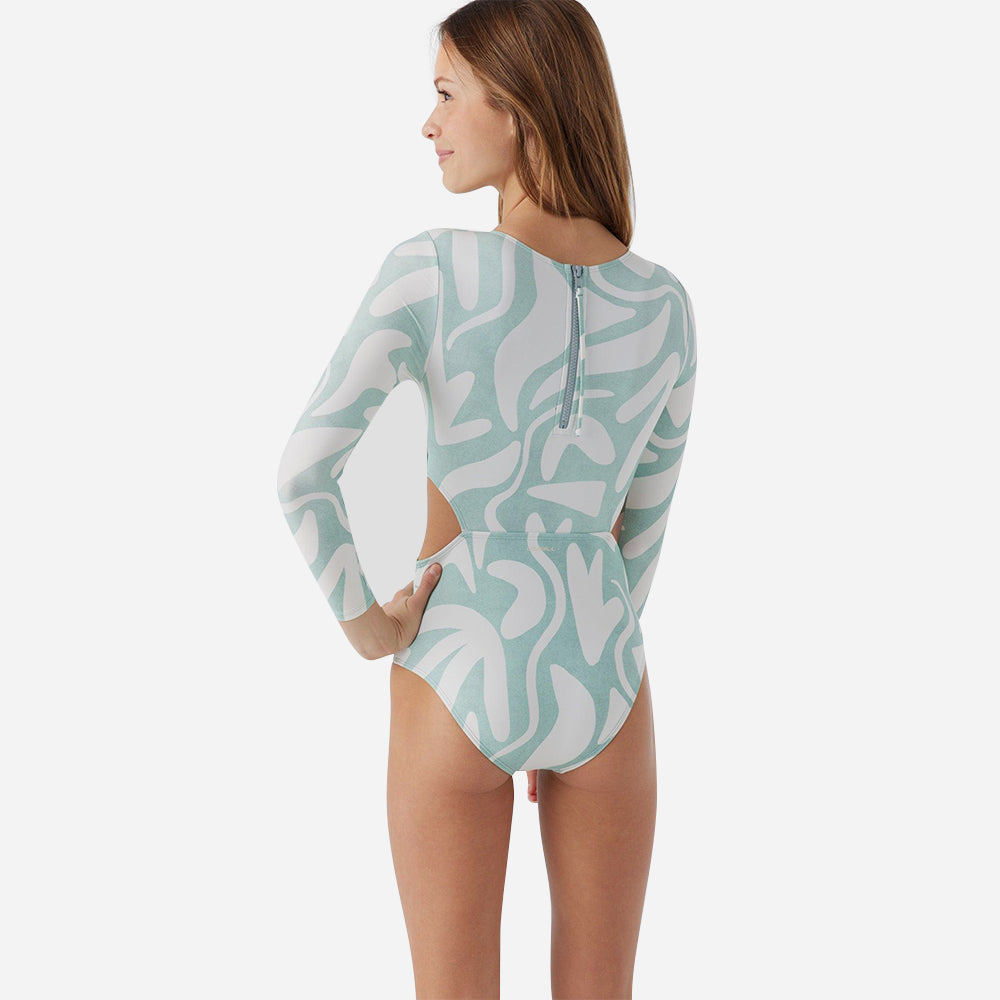 Đồ Bơi Một Mảnh Bé Gái O'Neill Beach Hut Geo Cut Out Surf - Xanh Dương - Supersports Vietnam
