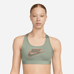 Áo Bra Nữ Nike Swoosh Futura - Xanh Mint - Supersports Vietnam