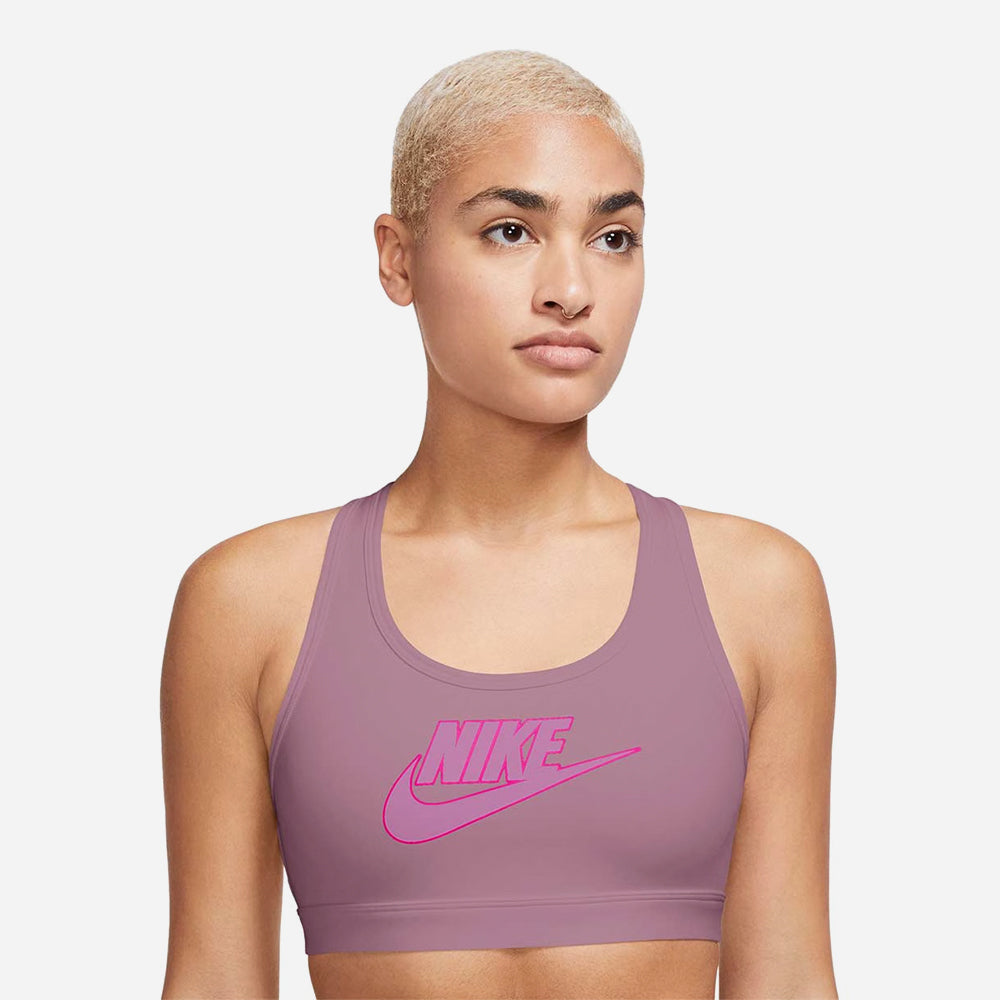 Áo Bra Thể Thao Nữ Nike Futura Swoosh Medium Support - Tím - Supersports Vietnam