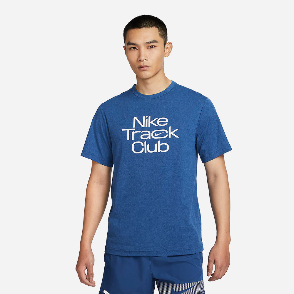 Áo Tay Ngắn Nam Nike Dri-Fit Track Club - Xanh Dương - Supersports Vietnam