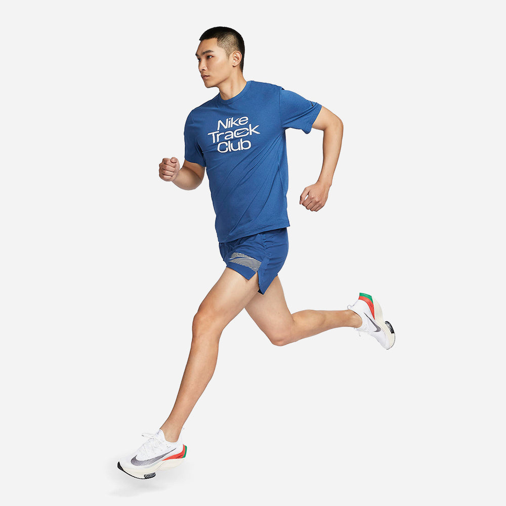 Áo Tay Ngắn Nam Nike Dri-Fit Track Club - Xanh Dương - Supersports Vietnam