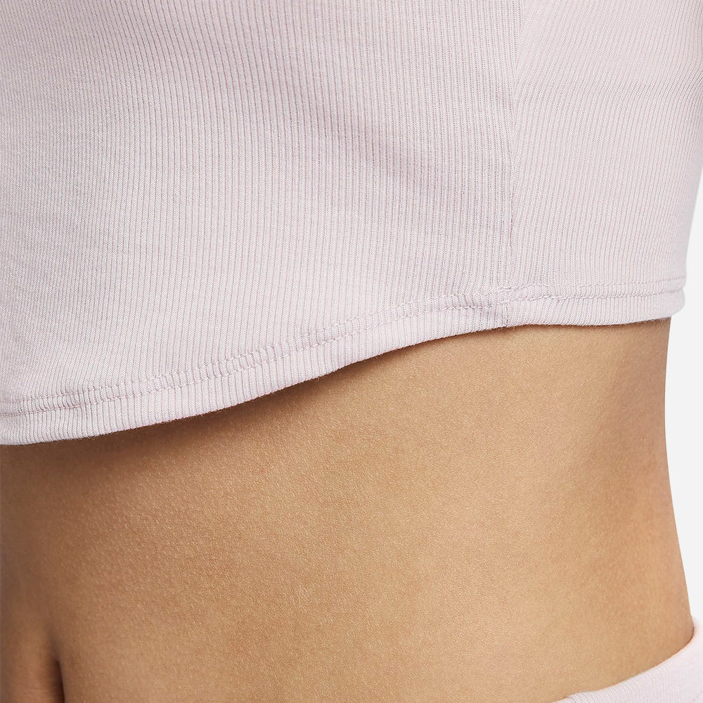 Áo Ba Lỗ Nữ Nike Essential Ribbed - Hồng - Supersports Vietnam