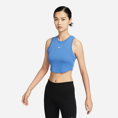 Áo Ba Lỗ Nữ Nike Essential Ribbed - Xanh Dương - Supersports Vietnam