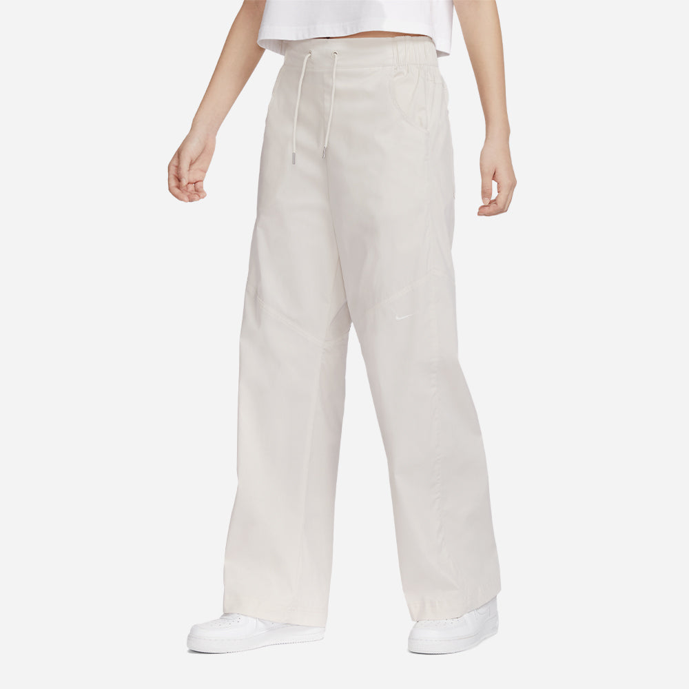 Quần Dài Thể Thao Nữ Nike Essentail Woven High-Waisted - Be - Supersports Vietnam