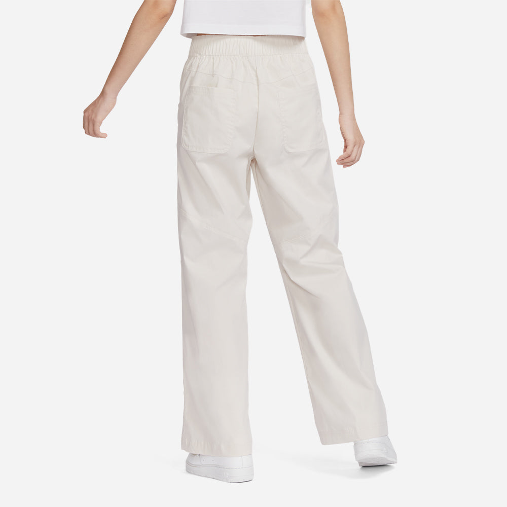 Quần Dài Thể Thao Nữ Nike Essentail Woven High-Waisted - Be - Supersports Vietnam