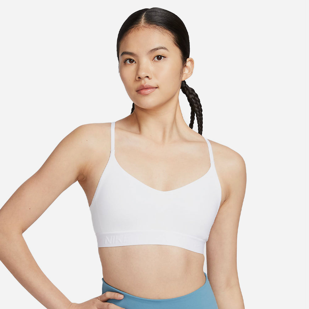 Áo Bra Thể Thao Nữ Nike Dri-Fit Indy - Trắng - Supersports Vietnam