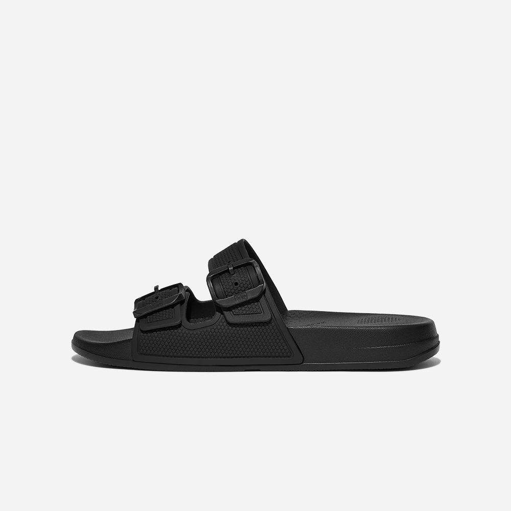 Dép Nữ Fitflop Iqushion Two-Bar Buckle - Đen - Supersports Vietnam