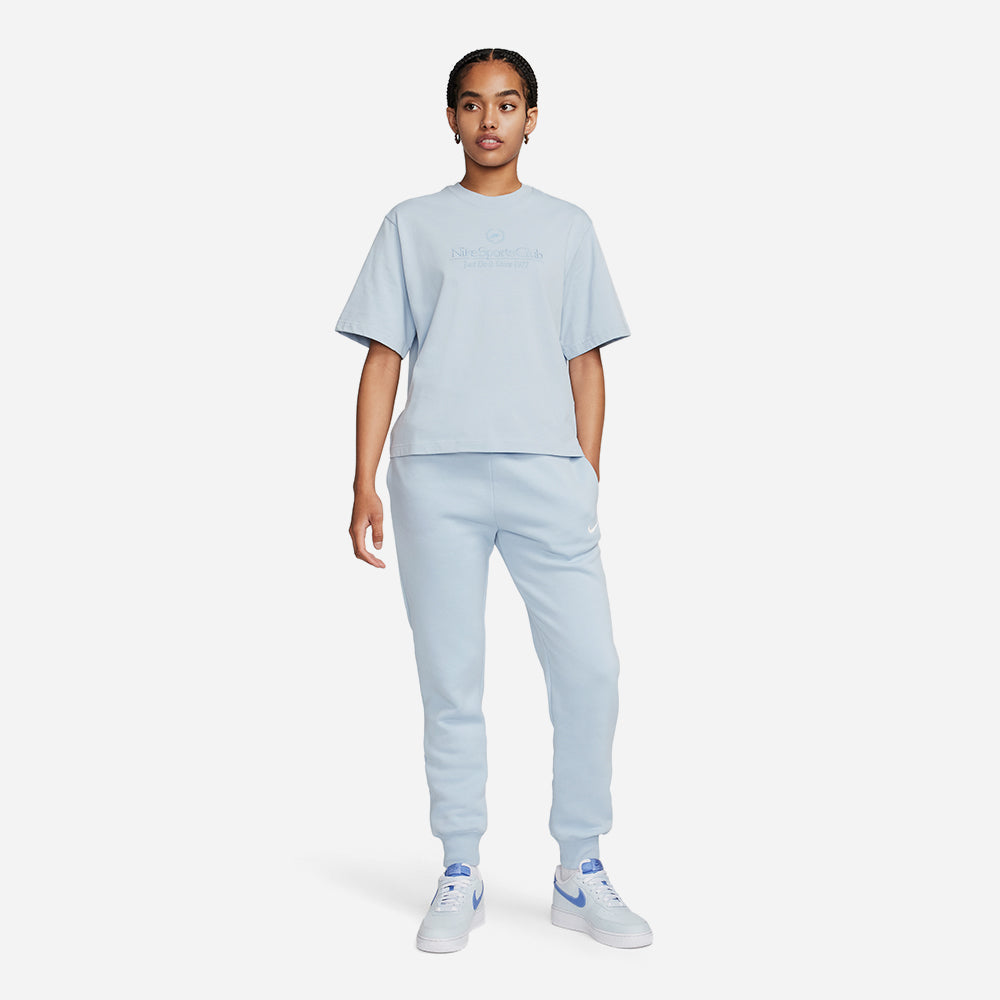 Áo Thun Nữ Nike Boxy Campus - Xanh Dương - Supersports Vietnam