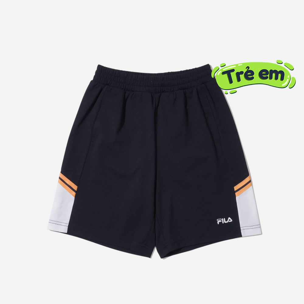 Quần Ngắn Thời Trang Trẻ Em Fila Basketball Warm-Up - Đen - Supersports Vietnam