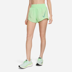 Quần Ngắn Thể Thao Nữ Nike One Dri-Fit Mid-Rise - Xanh Lá - Supersports Vietnam