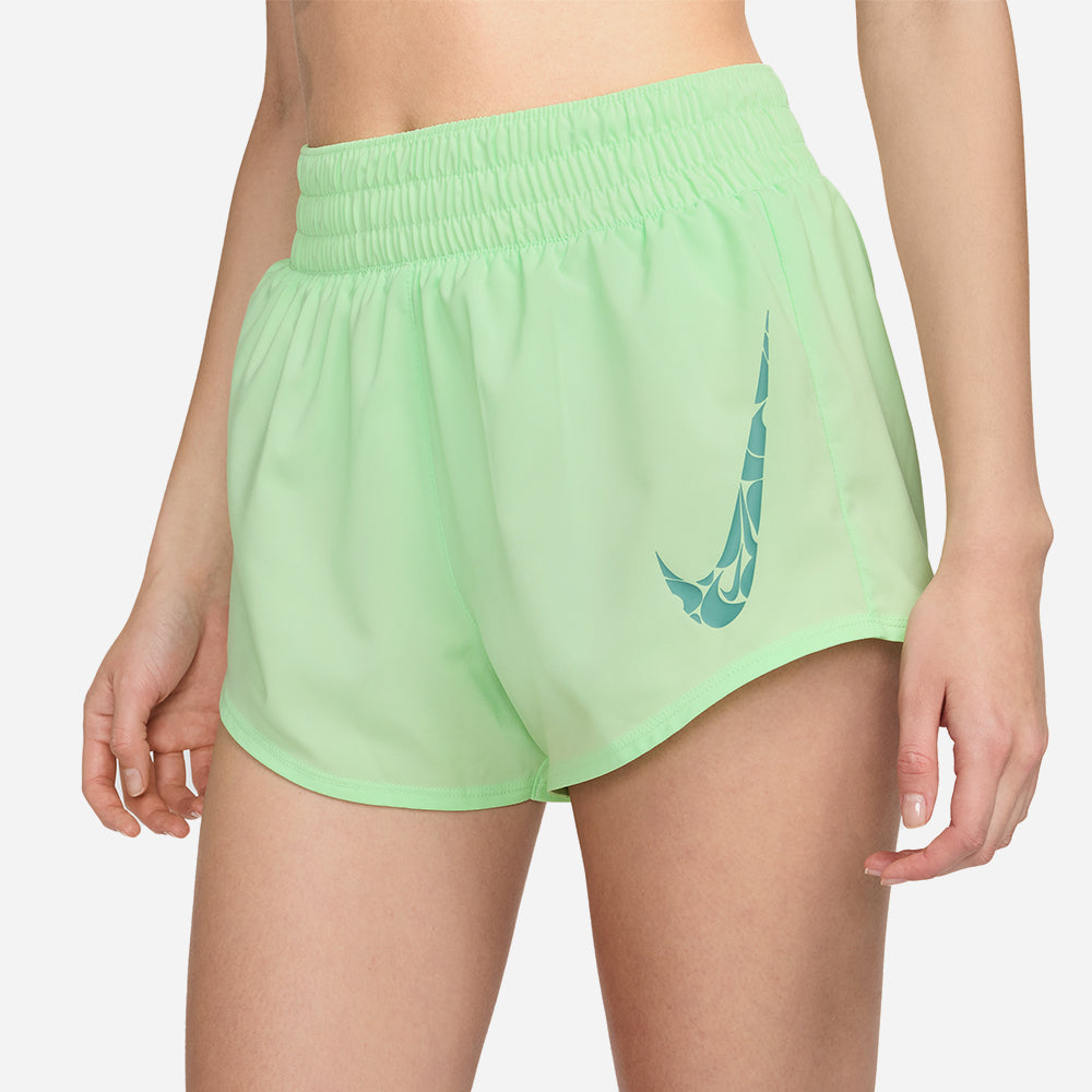 Quần Ngắn Thể Thao Nữ Nike One Dri-Fit Mid-Rise - Xanh Lá - Supersports Vietnam
