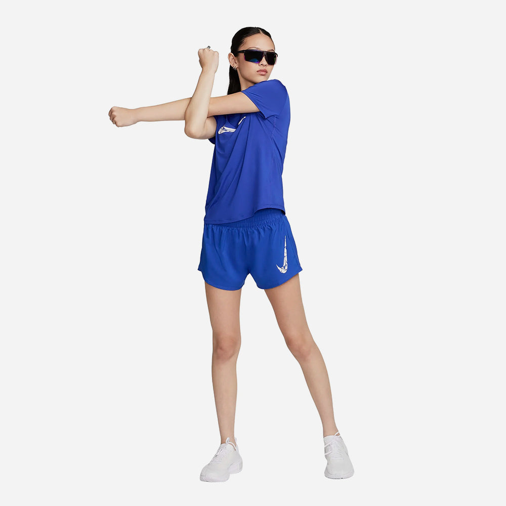 Quần Ngắn Thể Thao Nữ Nike One Swoosh Hbr Dri-Fit - Xanh Dương - Supersports Vietnam