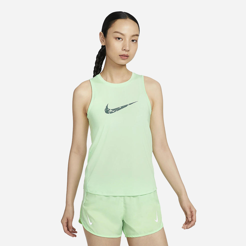 Áo Ba Lỗ Nữ Nike One Swoosh Hbr - Xanh Lá - Supersports Vietnam