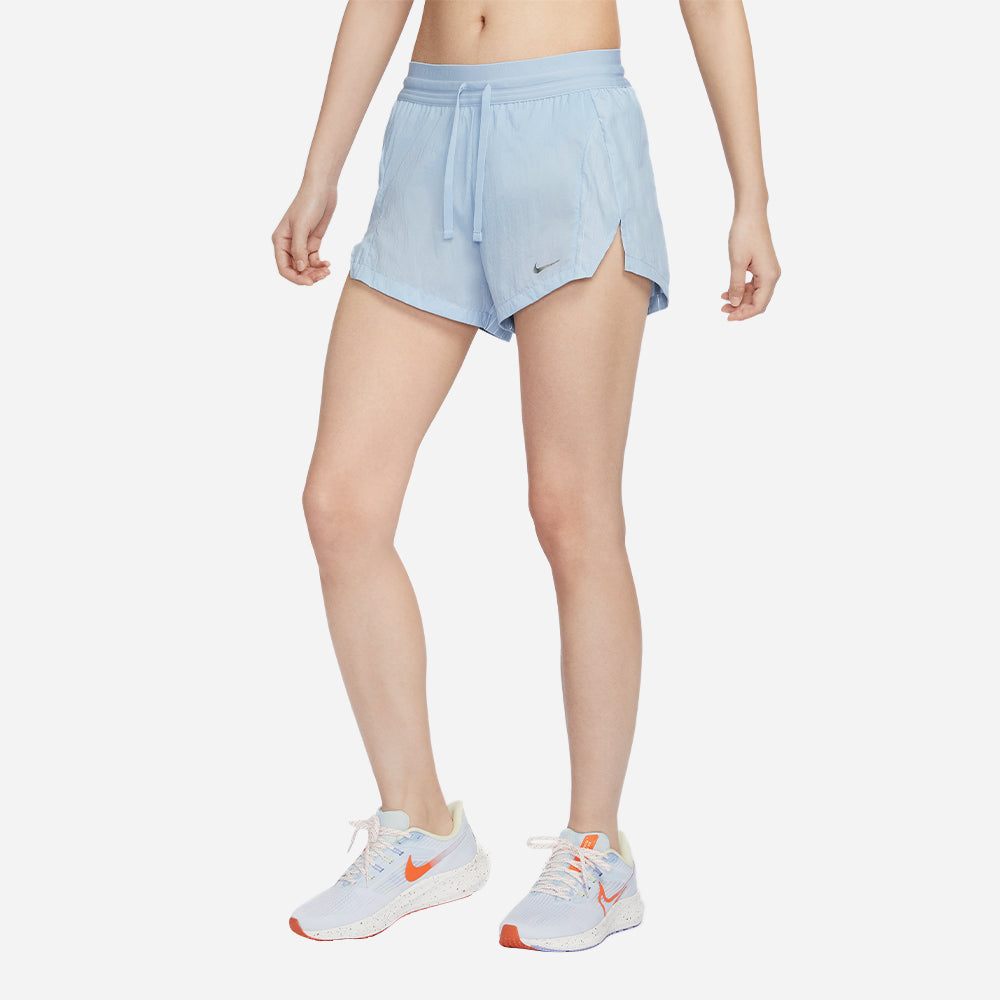 Quần Ngắn Thể Thao Nữ Nike Mid-Rise Brief-Lined 8Cm - Xanh Dương - Supersports Vietnam