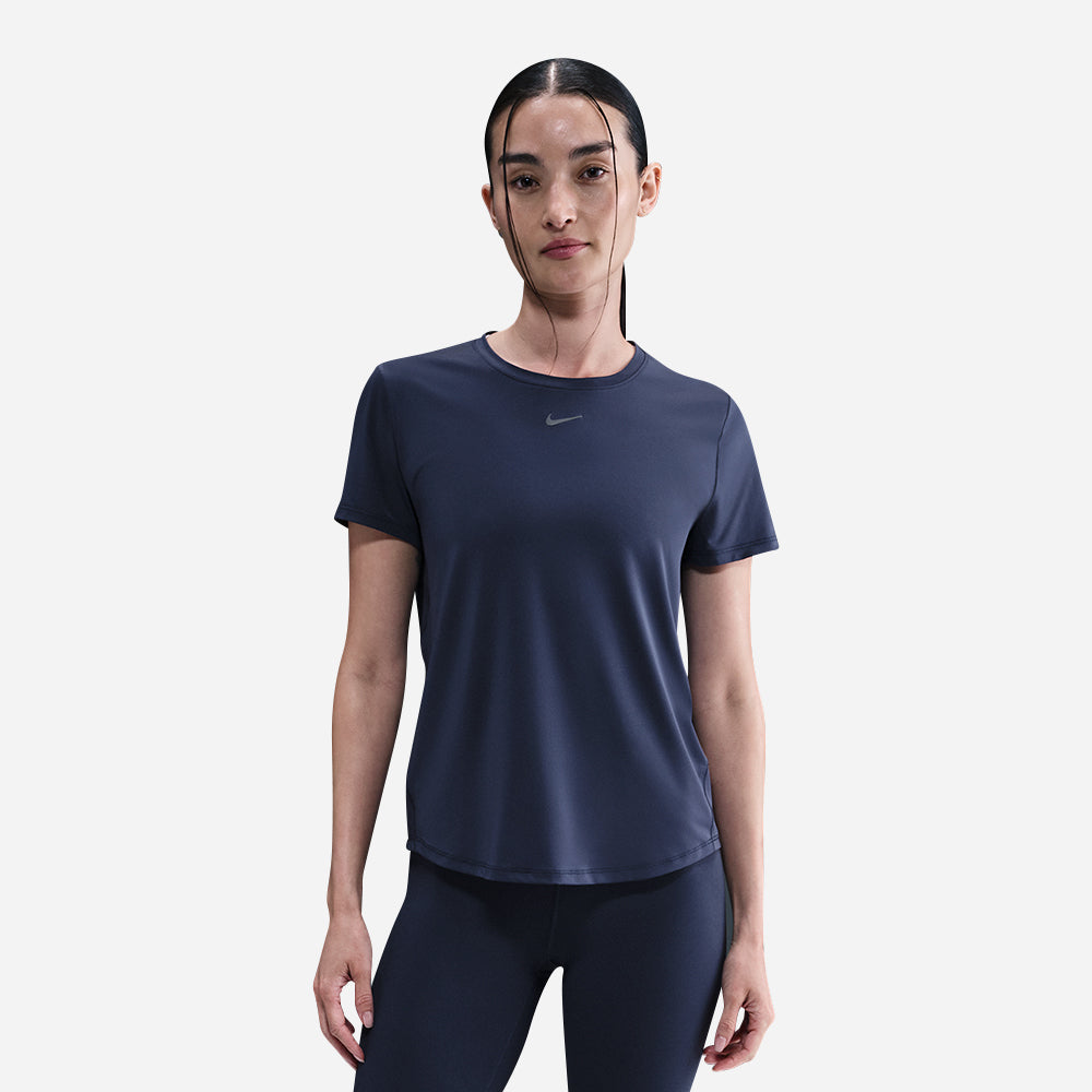Áo Thun Nữ Nike One Classic Dri-Fit Short-Sleeve - Xanh Navy - Supersports Vietnam