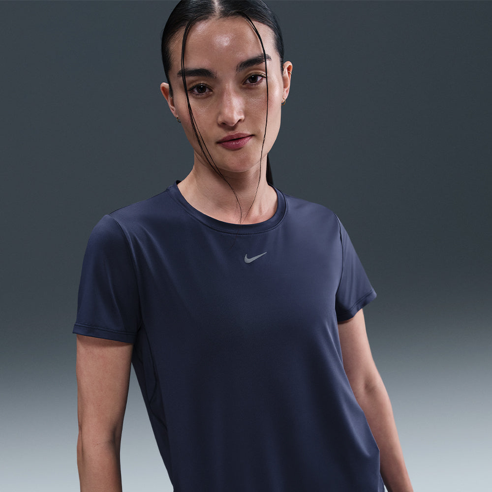 Áo Thun Nữ Nike One Classic Dri-Fit Short-Sleeve - Xanh Navy - Supersports Vietnam