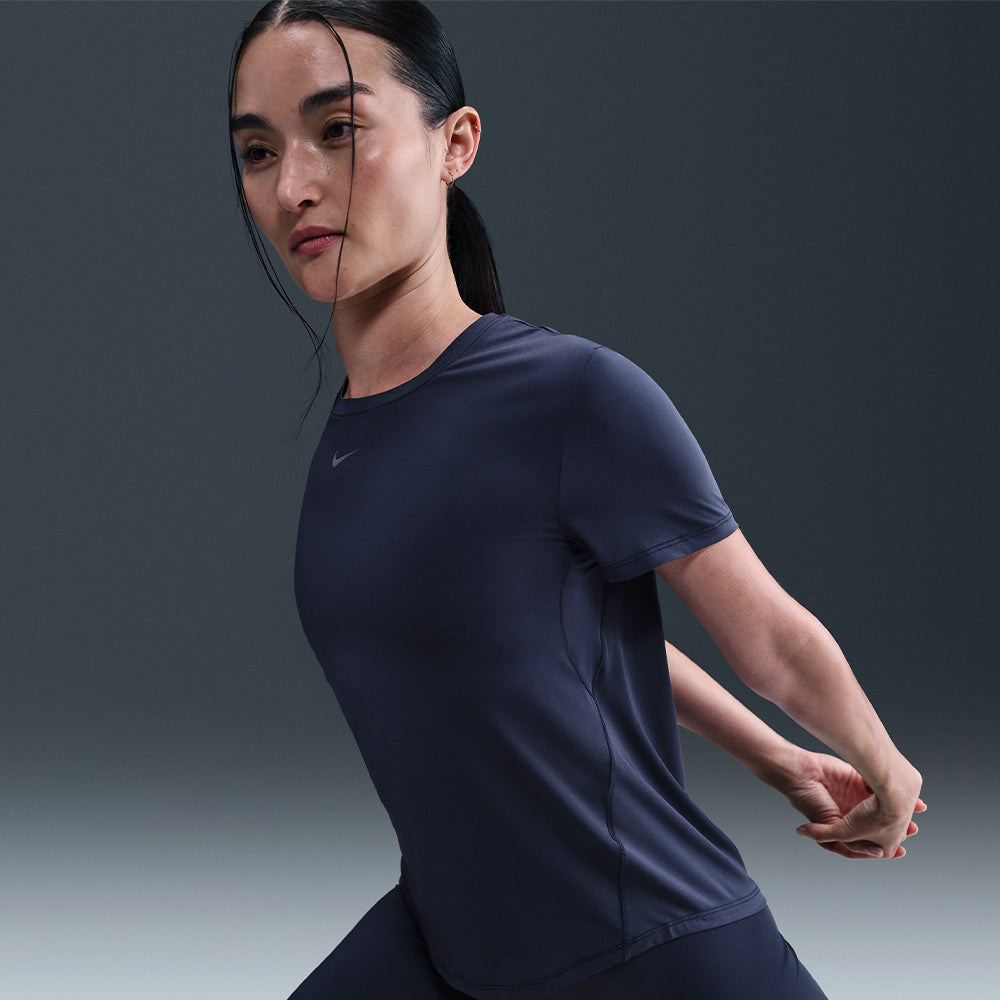 Áo Thun Nữ Nike One Classic Dri-Fit Short-Sleeve - Xanh Navy - Supersports Vietnam