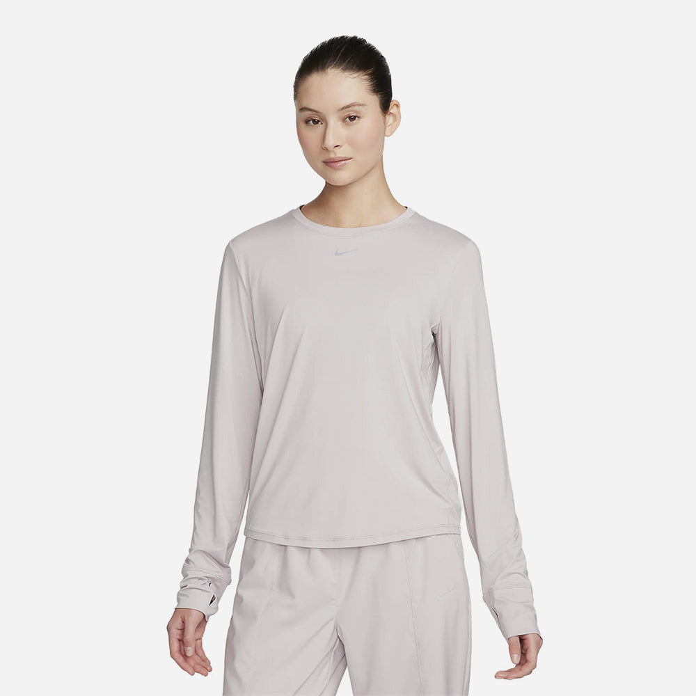 Áo Thun Nữ Nike One Classic Dri-Fit - Xám - Supersports Vietnam