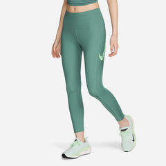 Quần Dài Thể Thao Nữ Nike Fast Mid-Rise With Pockets - Xanh Lá - Supersports Vietnam