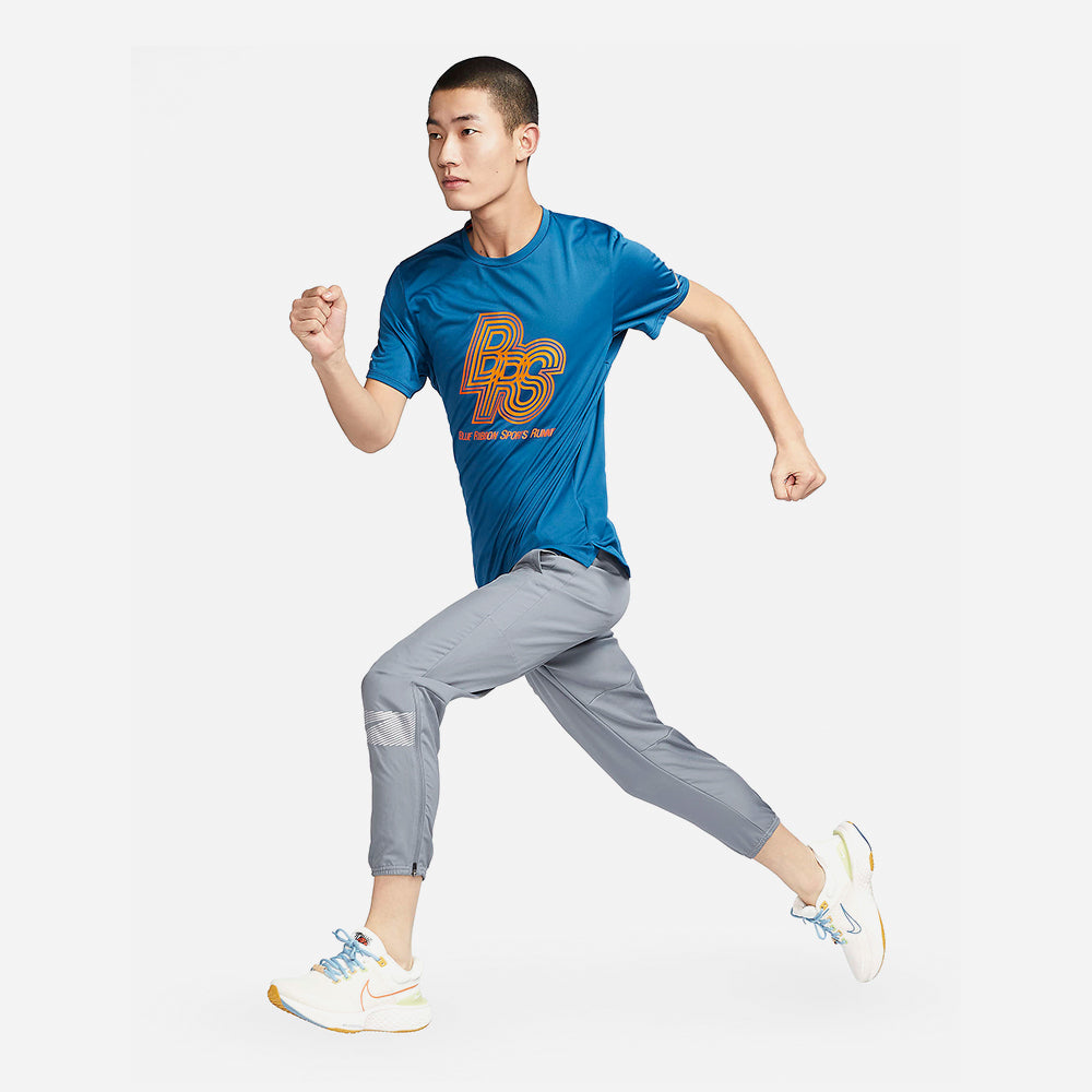 Áo Tay Ngắn Nam Nike Run Energy Rise 365 - Xanh Dương - Supersports Vietnam