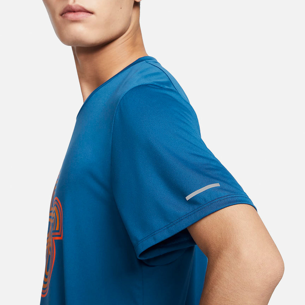 Áo Tay Ngắn Nam Nike Run Energy Rise 365 - Xanh Dương - Supersports Vietnam