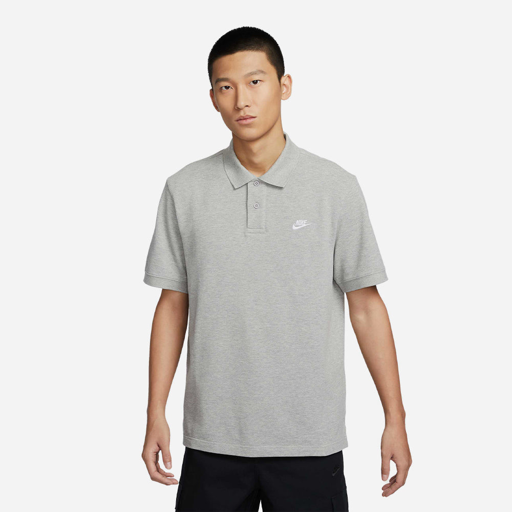 Áo Polo Nam Nike Club Pique - Xám - Supersports Vietnam