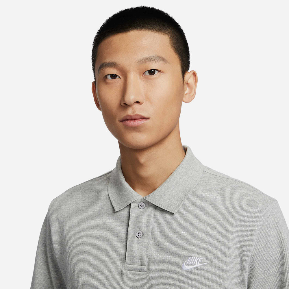 Áo Polo Nam Nike Club Pique - Xám - Supersports Vietnam