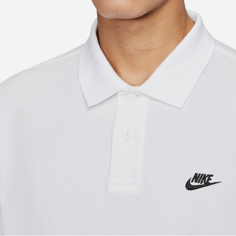 Áo Polo Nam Nike Club Pique - Trắng - Supersports Vietnam