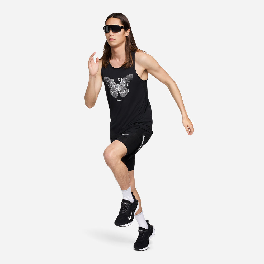 Áo Ba Lỗ Nam Nike Dri-Fit Rise 365 - Đen - Supersports Vietnam