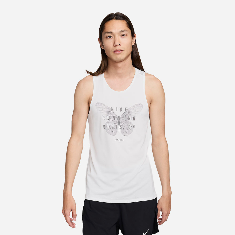 Áo Ba Lỗ Nam Nike Dri-Fit Rise 365 - Trắng - Supersports Vietnam