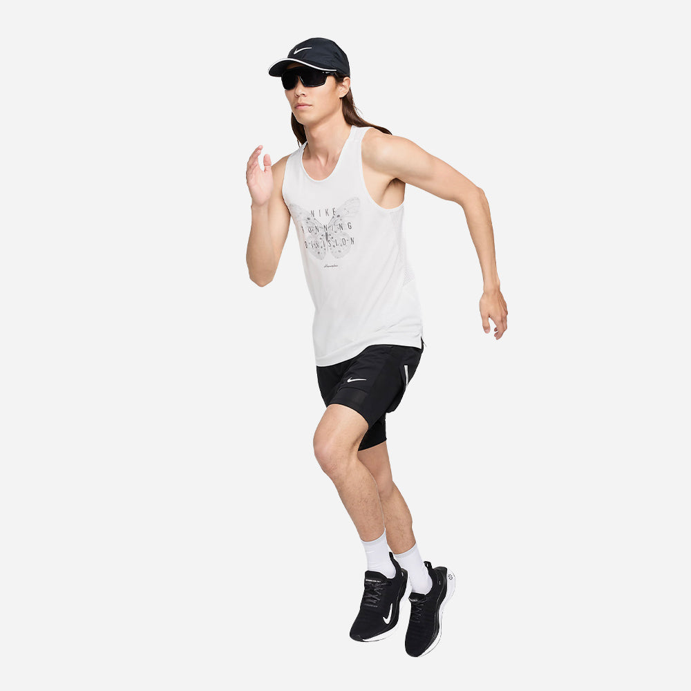 Áo Ba Lỗ Nam Nike Dri-Fit Rise 365 - Trắng - Supersports Vietnam