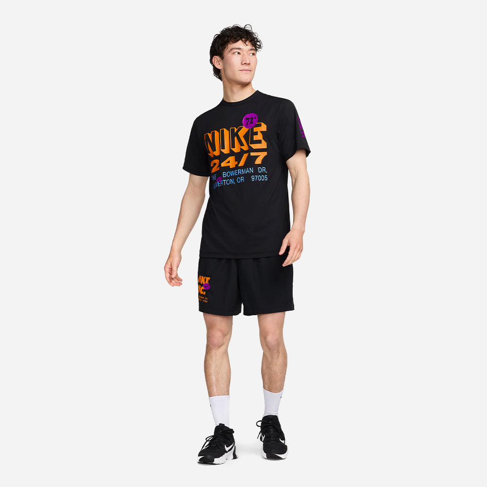 Áo Thun Nam Nike Dri-Fit Uv Hyverse Gfx - Đen - Supersports Vietnam