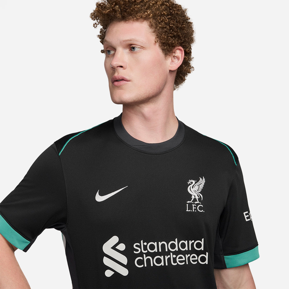 Áo Đá Bóng Nam Nike Liverpool Fc Sân Khách 24/25 - Đen - Supersports Vietnam