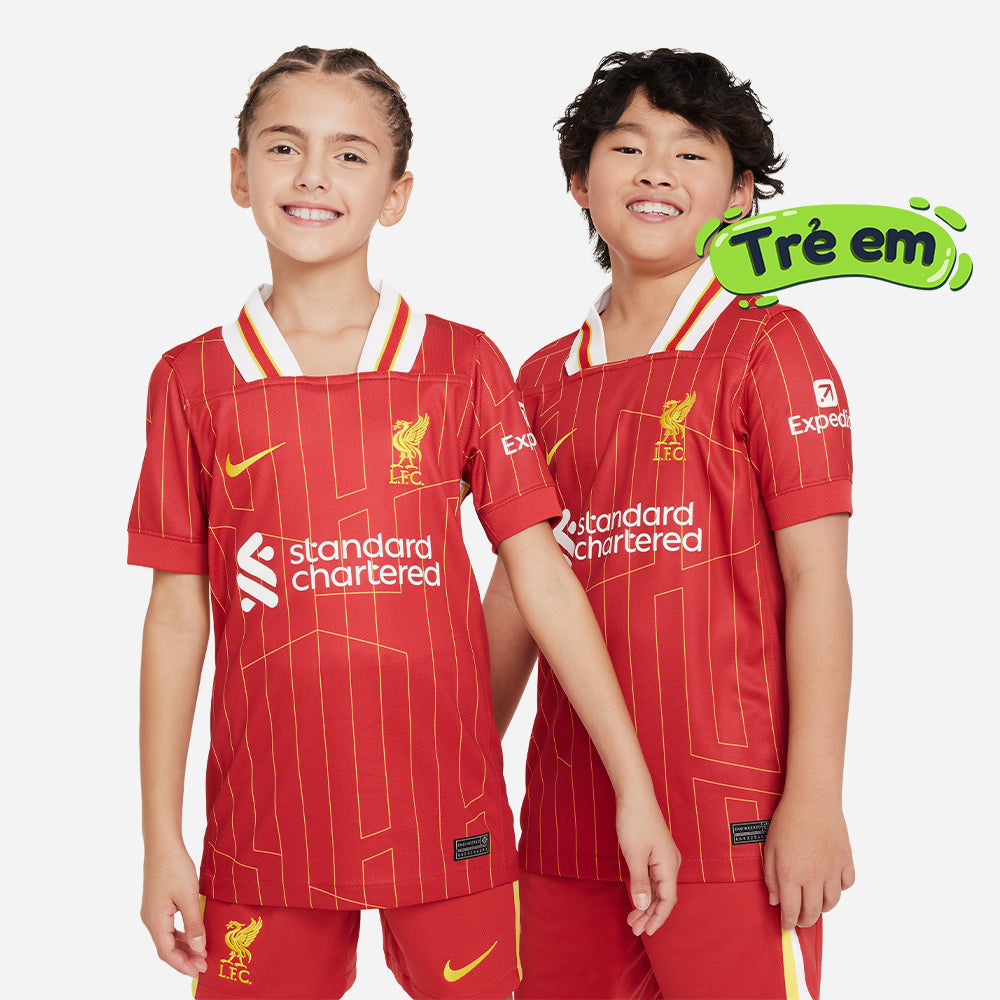 Áo Đá Bóng Trẻ Em Nike Liverpool FC Sân Nhà 24/25 - Đỏ - Supersports Vietnam