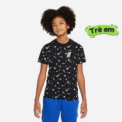 Áo Thun Trẻ Em Nike Boxy 2 - Đen - Supersports Vietnam