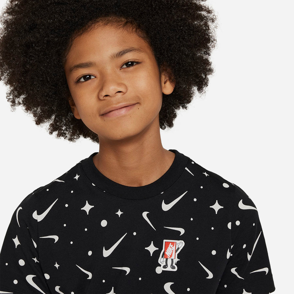 Áo Thun Trẻ Em Nike Boxy 2 - Đen - Supersports Vietnam