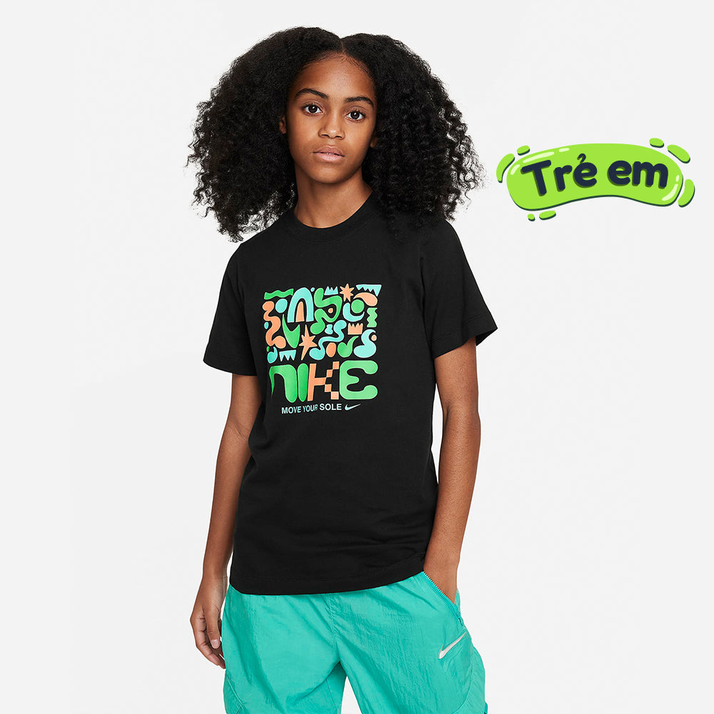 Áo Tay Ngắn Trẻ Em Nike Sportswear Dance - Đen - Supersports Vietnam