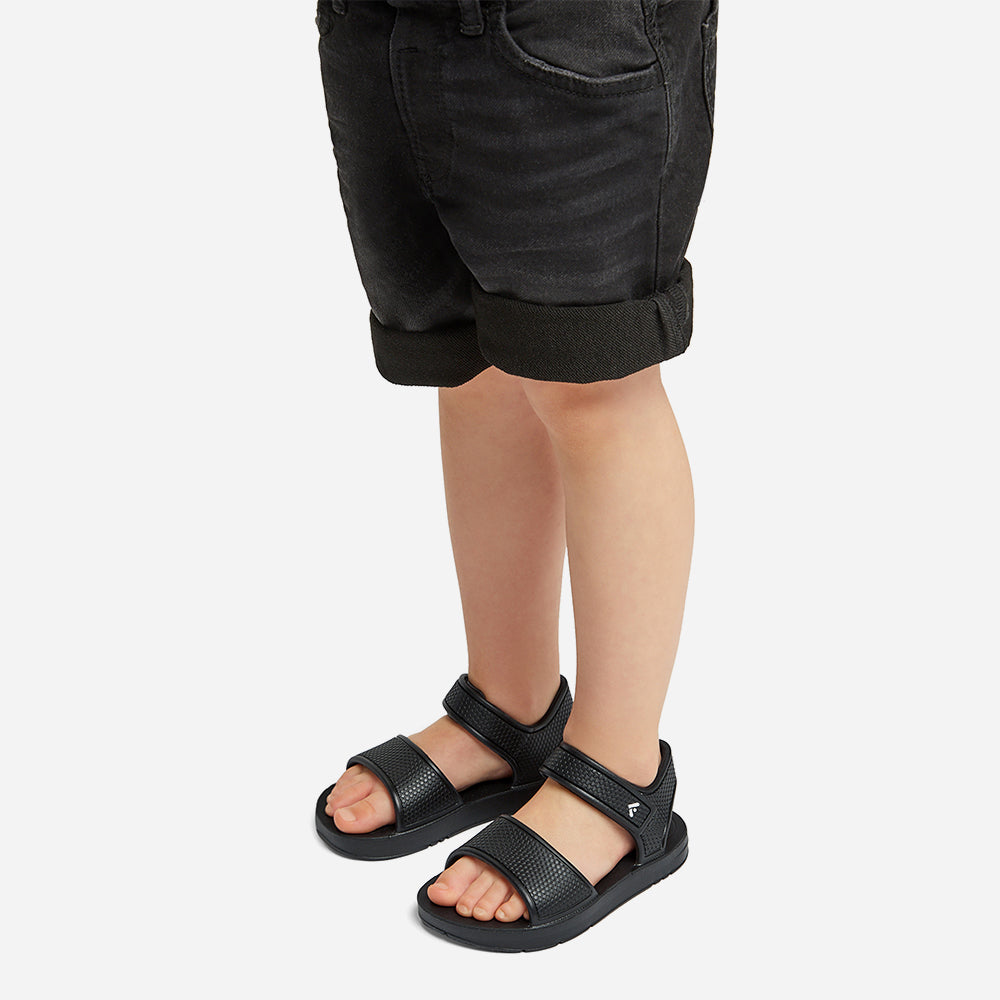 Giày Sandal Trẻ Em Fitflop Iqushion Toddler Ergonomic - Đen - Supersports Vietnam