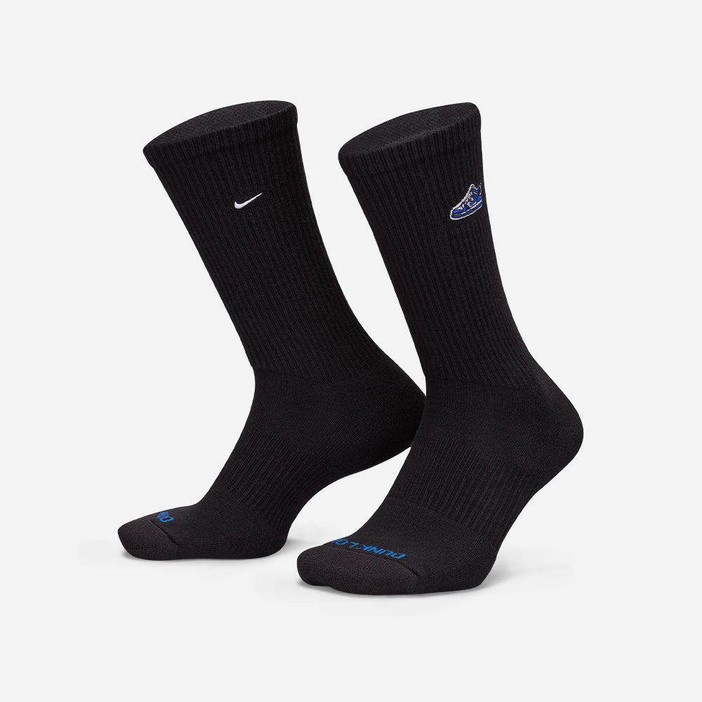 Vớ Thể Thao Nike Everyday Plus Cushioned Crew (1 Pair) - Đen - Supersports Vietnam