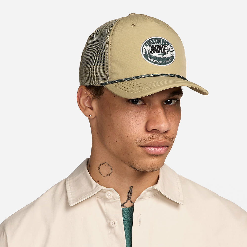 Mũ Lưỡi Trai Nike Rise Structured Curved Bill - Nâu - Supersports Vietnam