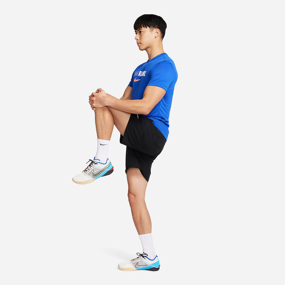 Áo Tay Ngắn Nam Nike Dri-Fit Fitness - Xanh Dương - Supersports Vietnam