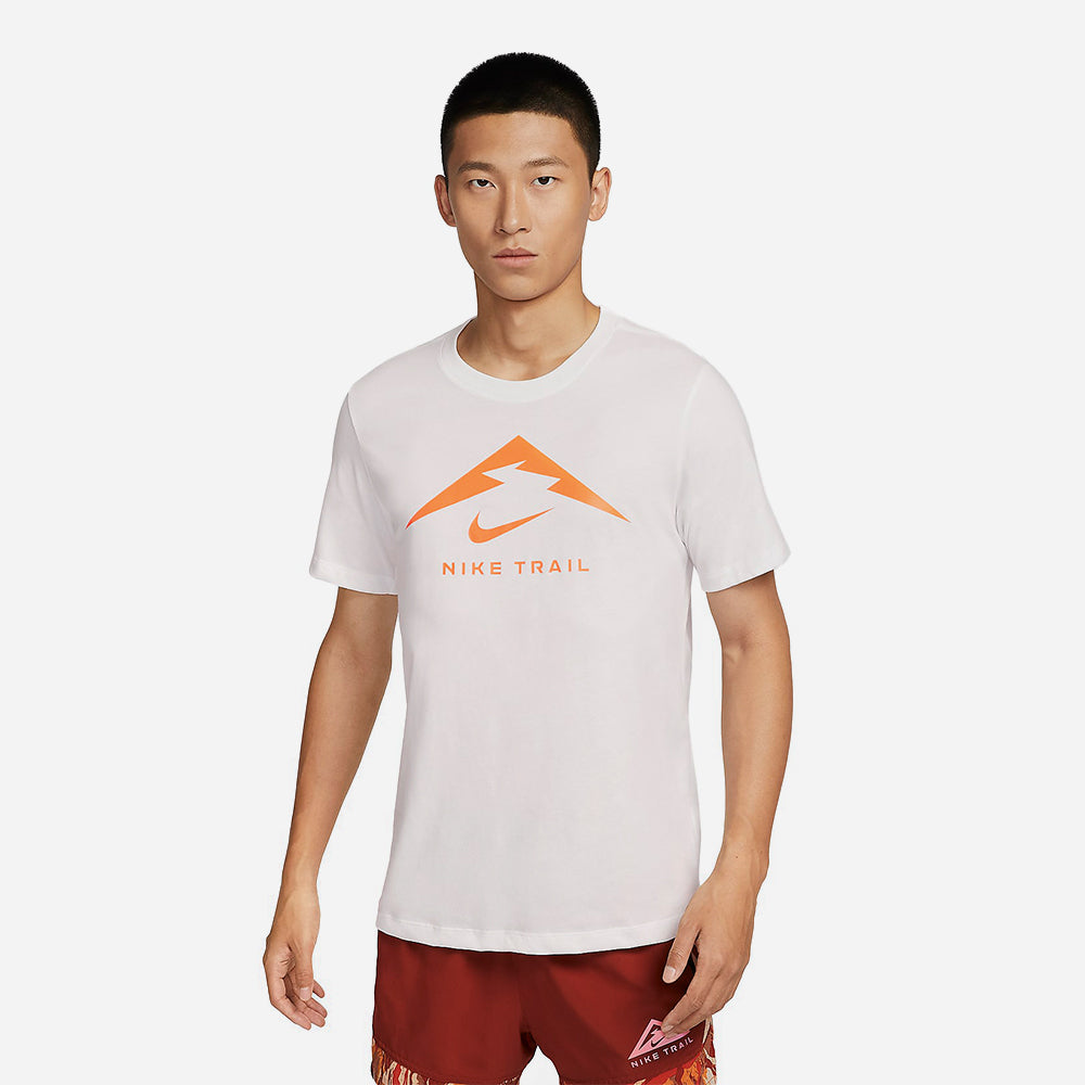Áo Thun Nam Nike Dri-Fit Trail - Trắng - Supersports Vietnam