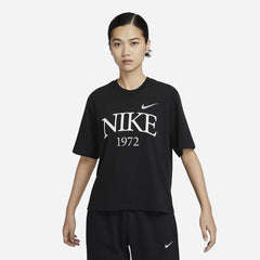 Áo Thun Nữ Nike Classics Boxy - Đen - Supersports Vietnam