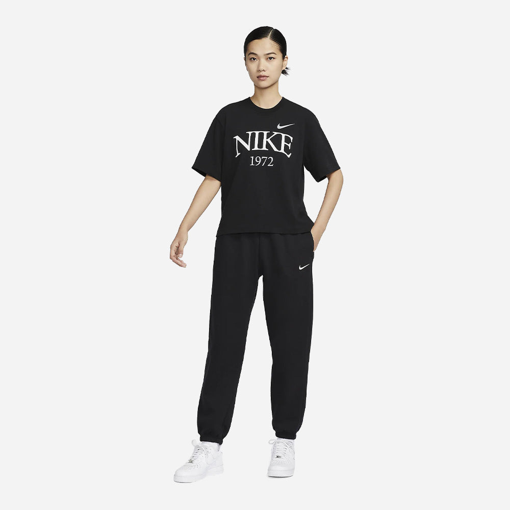 Áo Thun Nữ Nike Classics Boxy - Đen - Supersports Vietnam